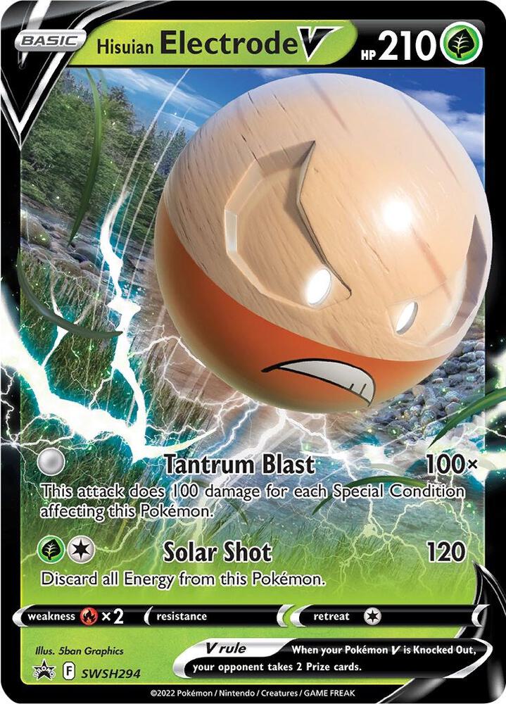 Hisuian Electrode V SWSH294 (SWSH: Sword & Shield Promo Cards)  - Holofoil