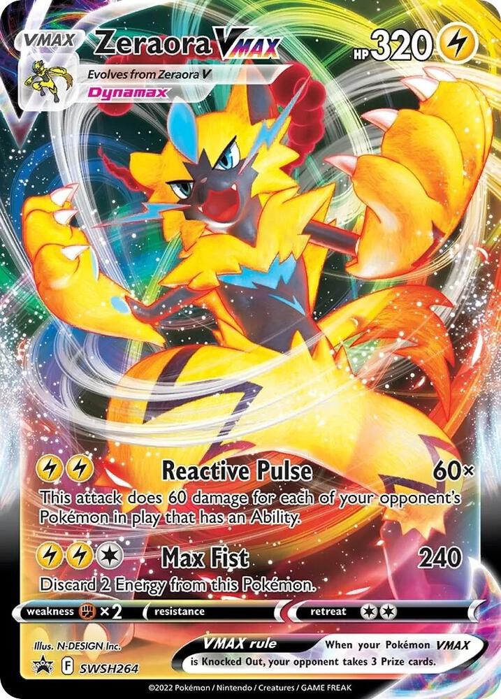 Zeraora VMAX SWSH264 (SWSH: Sword & Shield Promo Cards)  - Holofoil