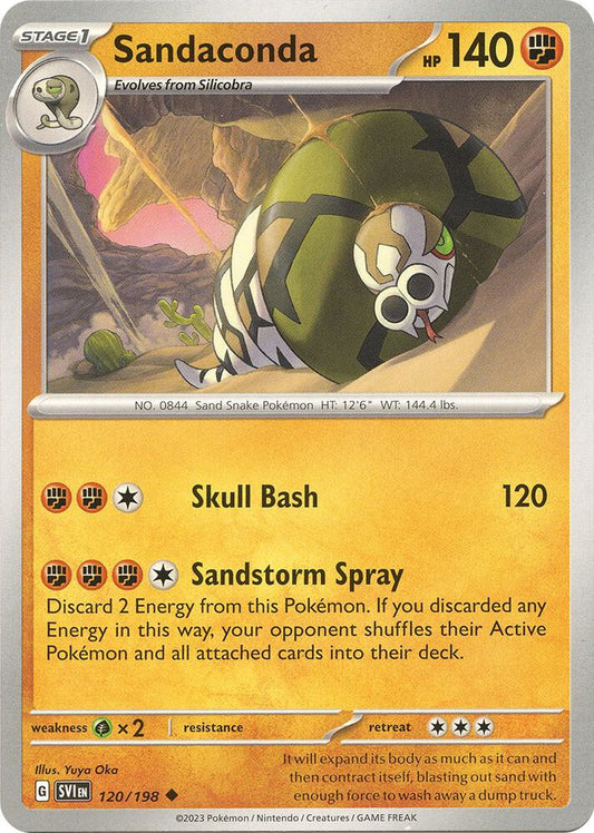 Sandaconda 120/198 (SV01: Scarlet & Violet Base Set) 