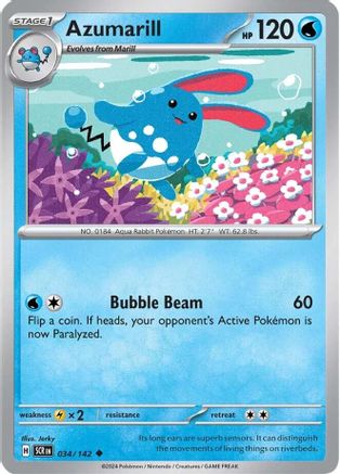 Azumarill 034/142  SV07 Stellar Crown - Uncommon