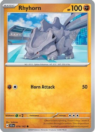 Rhyhorn 074/142  SV07 Stellar Crown - Common