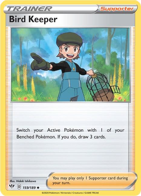 Bird Keeper 159/189 (SWSH03: Darkness Ablaze) 