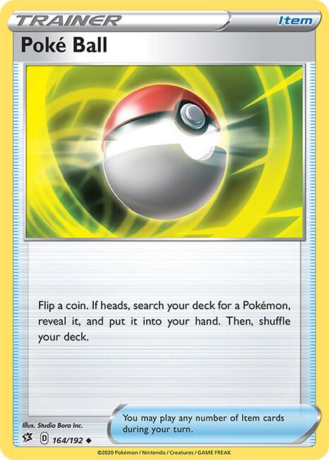 Poke Ball 164/192 (SWSH02: Rebel Clash) 