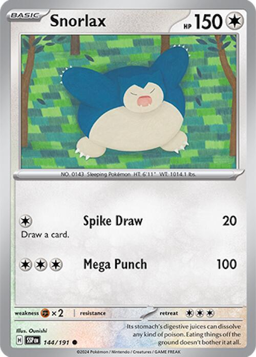 Snorlax 144/191 (SV08: Surging Sparks) 