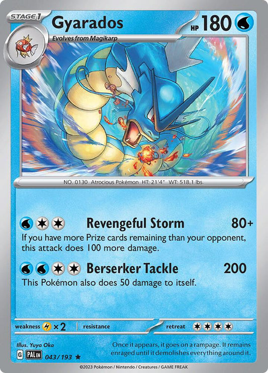 Gyarados 043/193 (SV02: Paldea Evolved)  - Holofoil
