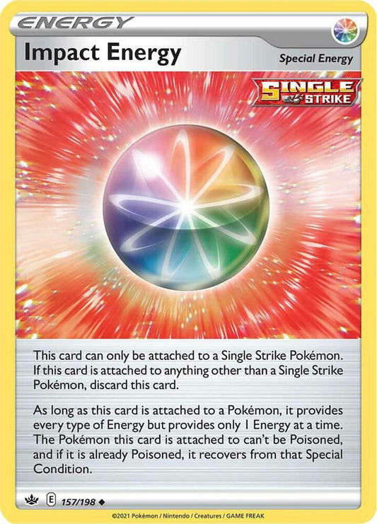 Impact Energy 157/198 (SWSH06: Chilling Reign) 