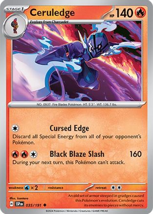 Ceruledge 035/191  SV08 Surging Sparks - Uncommon