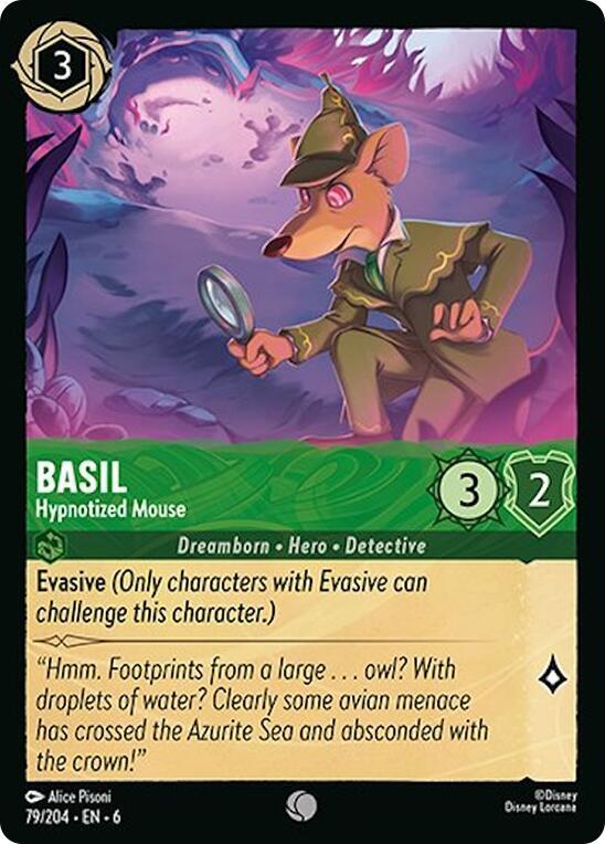 Basil, Hypnotized Mouse 79/204 (Azurite Sea) 