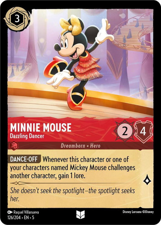 Minnie Mouse Dazzling Dancer 126/204 (Shimmering Skies)  - Cold Foil