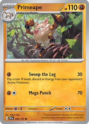 Primeape 099/191  SV08 Surging Sparks - Common