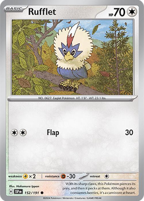 Rufflet 152/191 (SV08: Surging Sparks) 