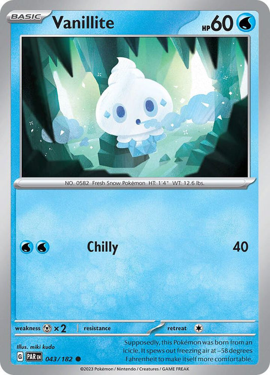 Vanillite 043/182 (SV04: Paradox Rift) 