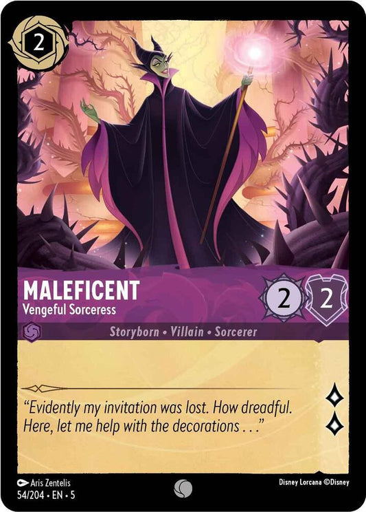 Maleficent Vengeful Sorceress 54/204 (Shimmering Skies) 