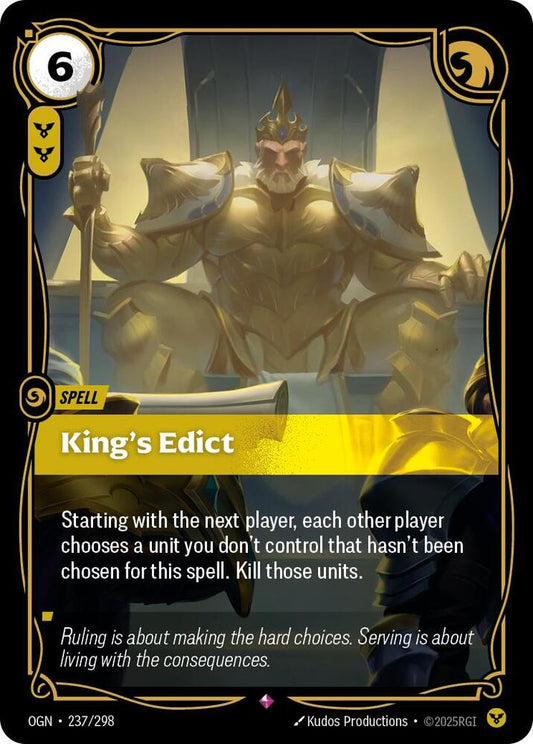 King's Edict 237/298 (Origins)  - Foil