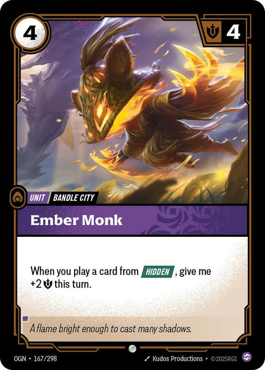 Ember Monk 167/298 (Origins)  - Foil