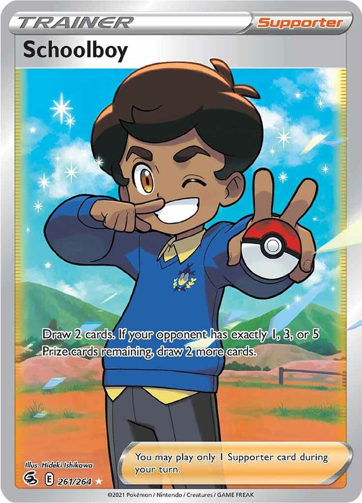 Schoolboy 261/264 (SWSH08: Fusion Strike)  - Holofoil