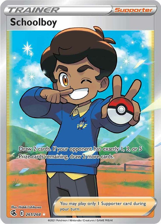 Schoolboy 261/264 (SWSH08: Fusion Strike)  - Holofoil