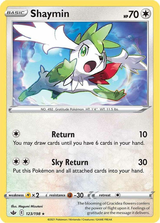 Shaymin 123/198 (SWSH06: Chilling Reign)  - Holofoil