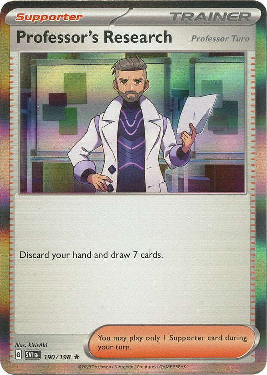 Professors Research Professor Turo 190 198 190/198 (SV01: Scarlet & Violet Base Set)  - Holofoil