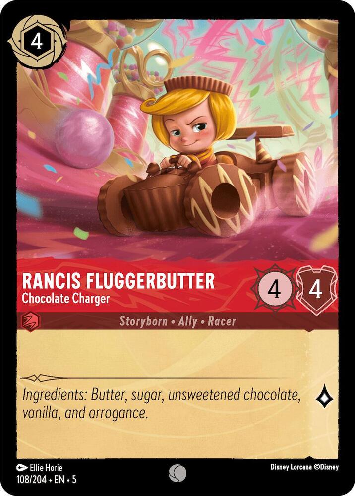 Rancis Fluggerbutter, Chocolate Charger 108/204 (Shimmering Skies)  - Cold Foil