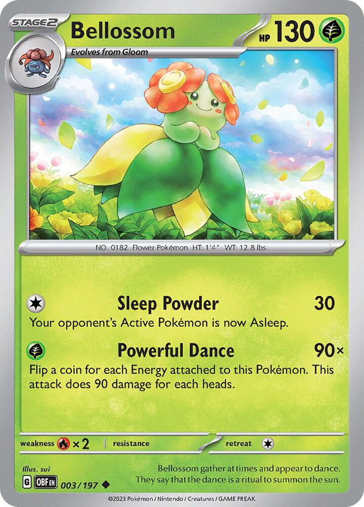 Bellossom 003/197 (SV03: Obsidian Flames) 