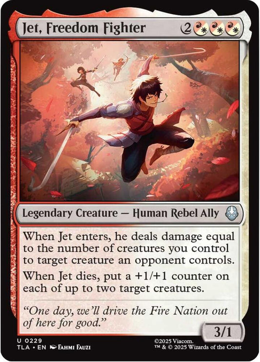 Jet, Freedom Fighter 229/286 (Avatar: The Last Airbender)  - Foil