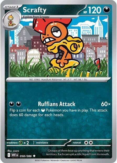 Scrafty 058/086 (SV: White Flare) 
