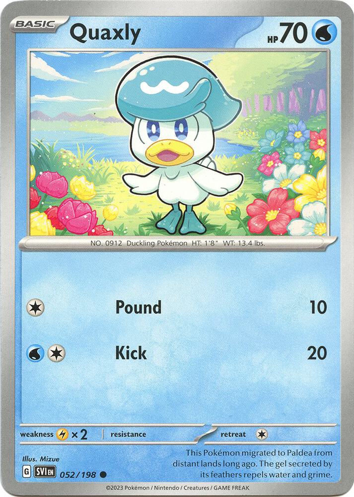 Quaxly 052/198 (SV01: Scarlet & Violet Base Set) 