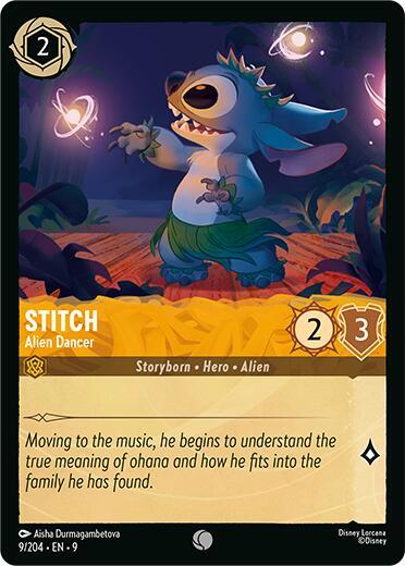 Stitch, Alien Dancer 9/204 (Fabled)  - Cold Foil