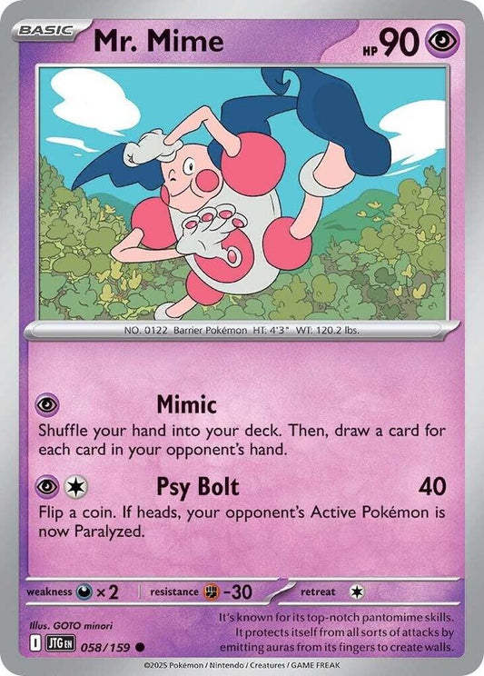 Mr. Mime 058/159 (SV09: Journey Together) 