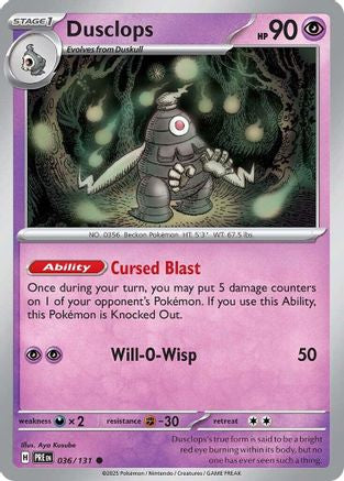 Dusclops 036/131  SV Prismatic Evolutions - Common