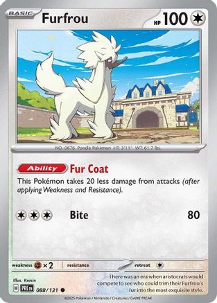 Furfrou 088/131  SV Prismatic Evolutions - Common