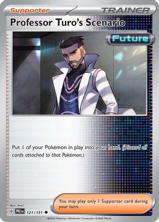 Professor Turo's Scenario 121/131  - Reverse Holofoil SV Prismatic Evolutions - Uncommon