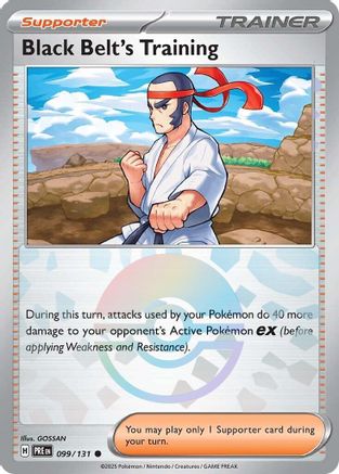 Black Belt's Training 099/131  - Holofoil SV Prismatic Evolutions - Common