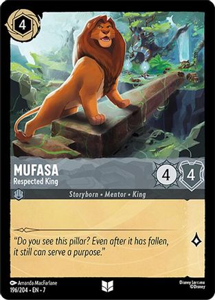 Mufasa - Respected King (196/204) - Archazias Island Cold Foil