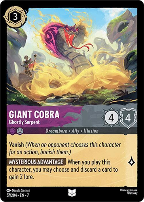 Giant Cobra Ghostly Serpent 57/204 (Archazia's Island) 