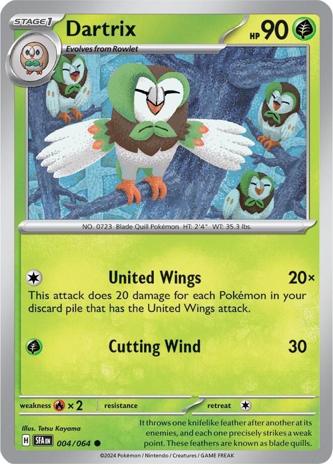 Dartrix 004/064 (SV: Shrouded Fable) 