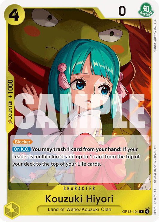 Kouzuki Hiyori OP13-104 (Carrying On His Will)  - Foil