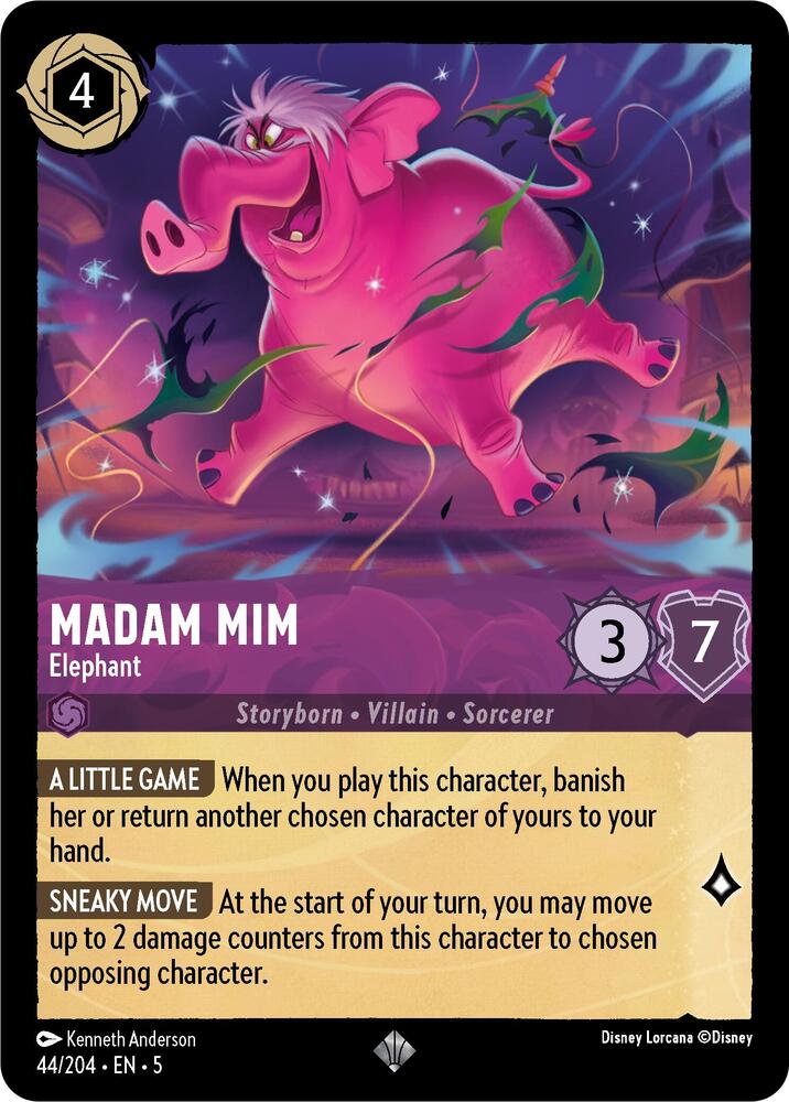 Madam Mim, Elephant 44/204 (Shimmering Skies)  - Cold Foil