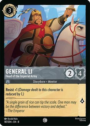 General Li - Head of the Imperial Army (187/204) - Reign of Jafar Cold Foil