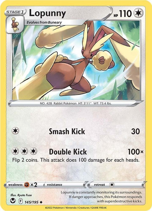 Lopunny 145/195 (SWSH12: Silver Tempest) 