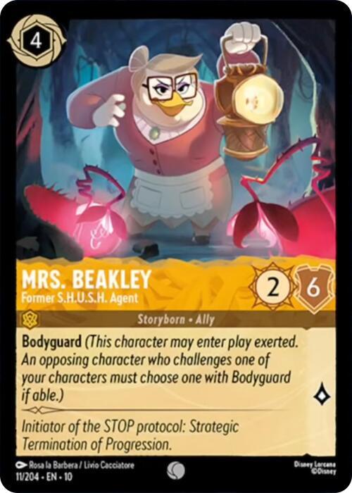 Mrs Beakley Former SHUSH Agent 11/204 (Whispers in the Well)  - Cold Foil