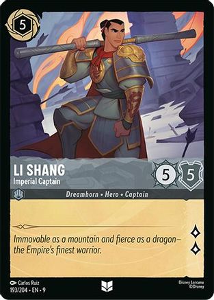 Li Shang - Imperial Captain (193/204) - Fabled