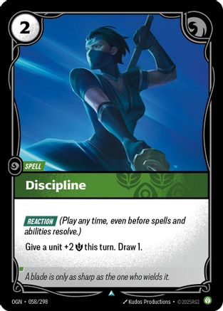 Discipline (058/298) - Origins
