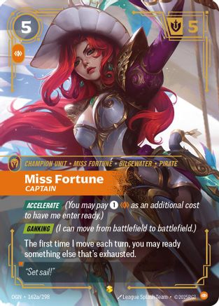 Miss Fortune - Captain (Alternate Art) (162a/298) - Origins Foil
