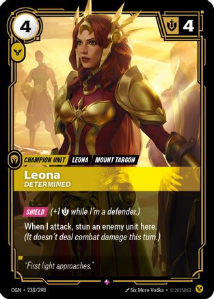 Leona - Determined (238/298) - Origins Foil