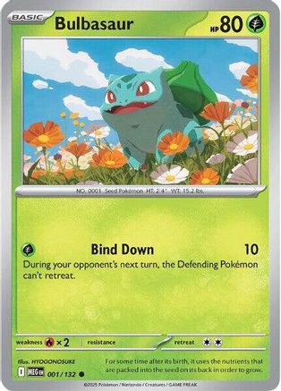 Bulbasaur 001/132 - ME01 Mega Evolution - Common