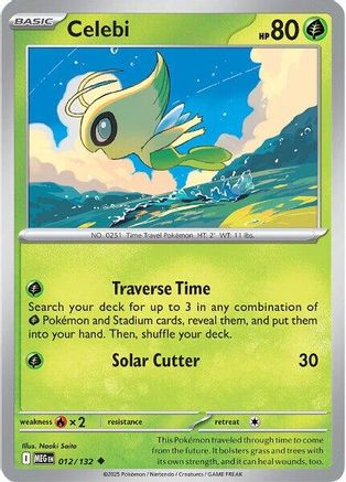 Celebi 012/132  ME01 Mega Evolution - Uncommon
