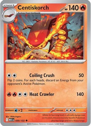 Centiskorch 030/132  ME01 Mega Evolution - Uncommon