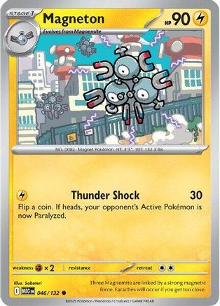 Magneton 046  - Reverse Holofoil ME01 Mega Evolution - Common